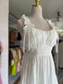 Summer Ruched Tie Up Strap Long Tiered Dresses